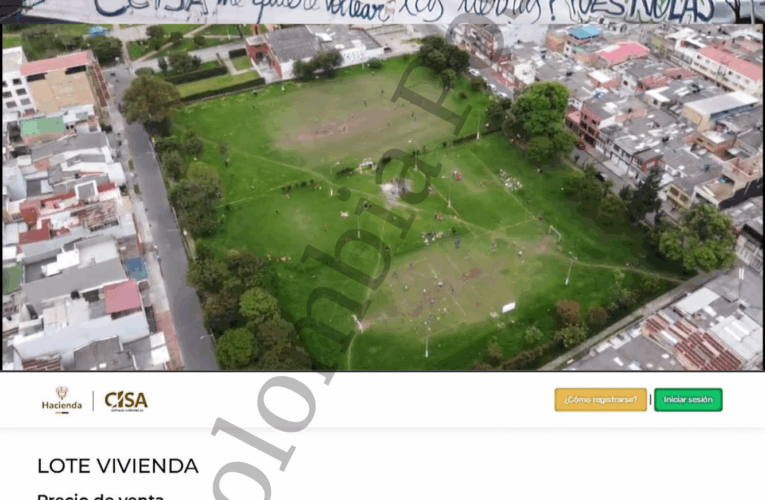 ¡Nuestro parque no se vende, se defiende! comunidad del barrio Santa Matilde