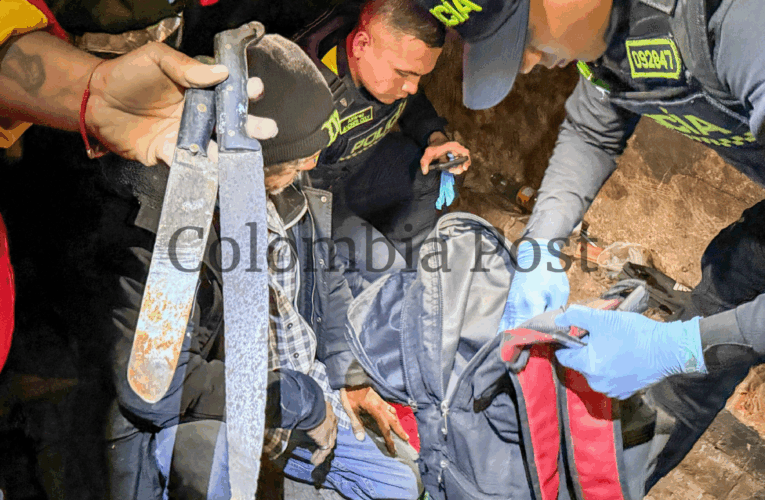 Incautadas veintún armas blancas en operativo de patrullaje interinstitucional en Puente Aranda