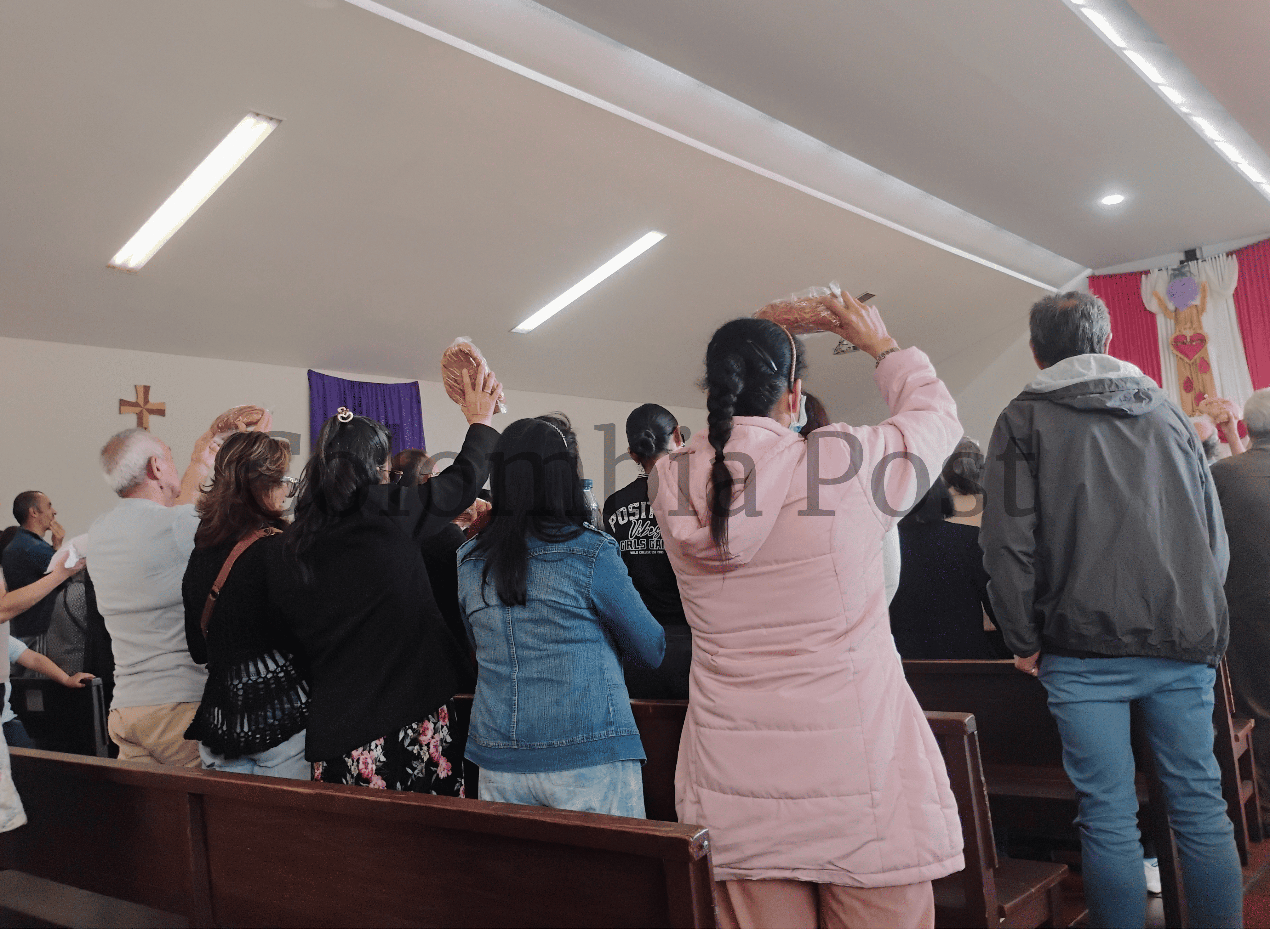 Bendición de los panes semana santa Parroquia Nuestra Señora de la Sabiduría
